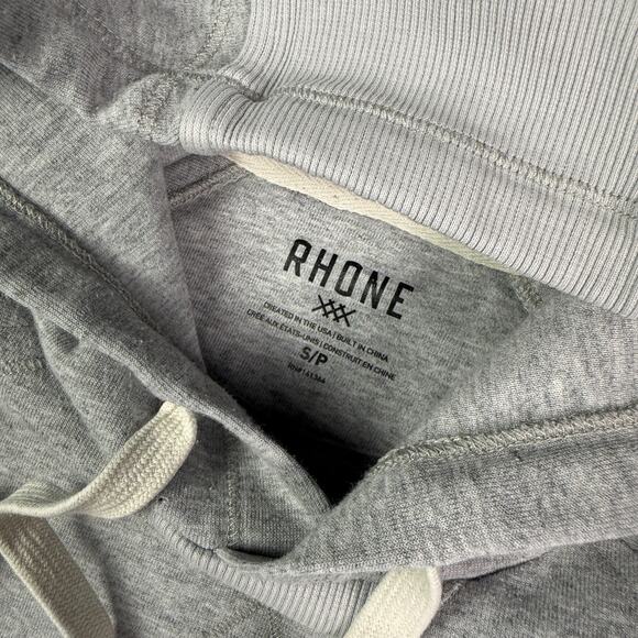 Rhone Heritage Hoodie Mens S Heather Gray Midweight Raglan Pullover Sweatshirt - Picture 4 of 10